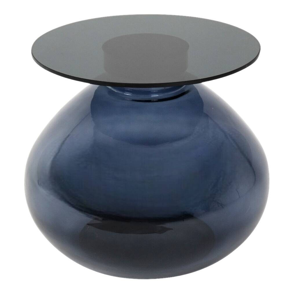 POCO Beistelltisch Anna schwarz Glas H/D: ca. 42x52 cm