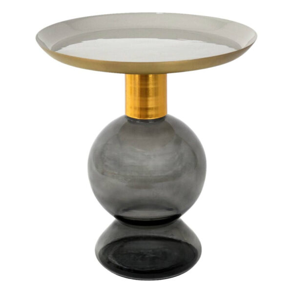 POCO Beistelltisch Mattia creme Metall H/D: ca. 60x50 cm