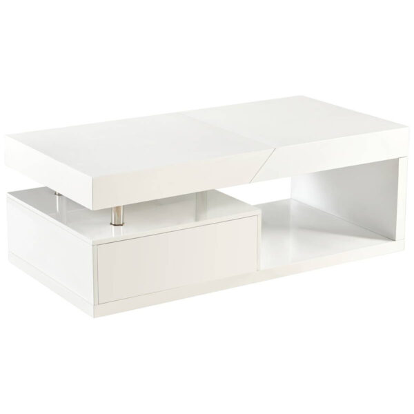 POCO Couchtisch Vega weiß Hochglanz B/H/T: ca. 110x42x60 cm