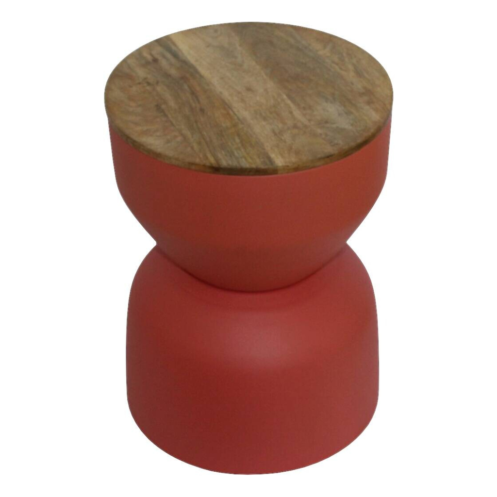 POCO Beistelltisch Lino braun Mango H/D: ca. 41x30 cm