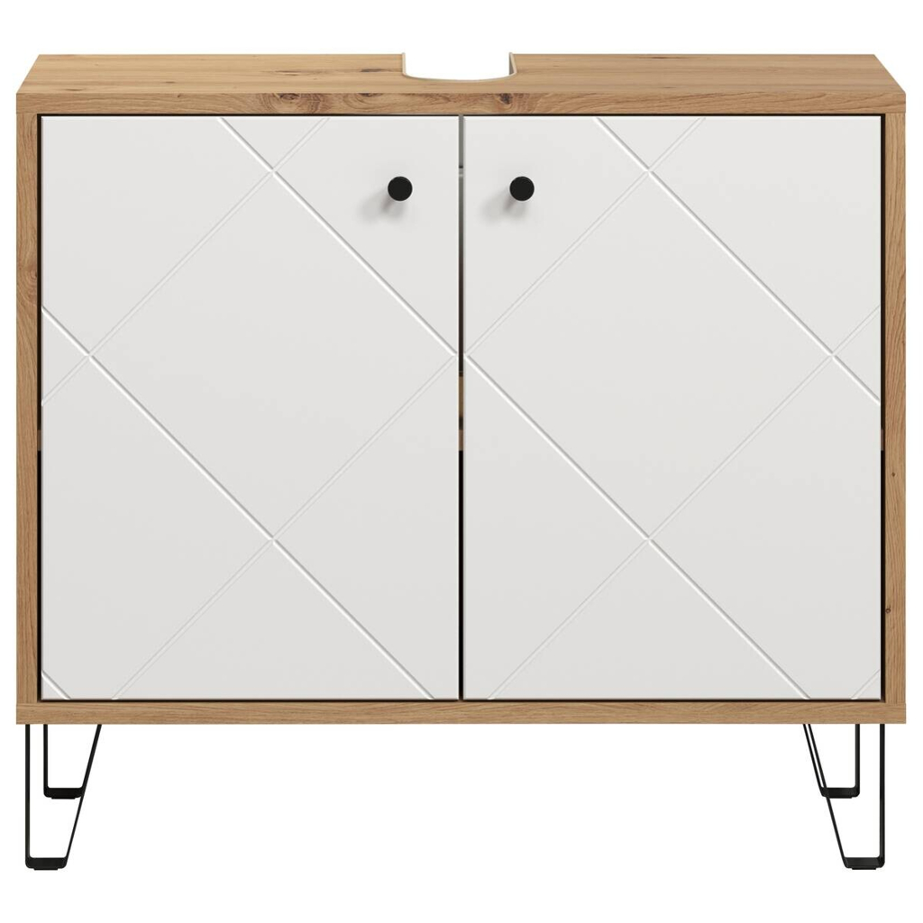 Waschbeckenunterschrank Touch
Eiche Artisan Nachbildung weiß matt B/H/T: ca. 69x61x32 cm