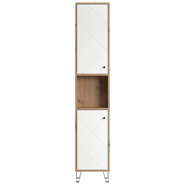 4251737610758 Hochschrank Touch
Eiche Artisan Nachbildung weiß matt B/H/T: ca. 36x191x29 cm