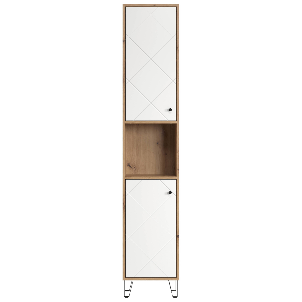Hochschrank Touch
Eiche Artisan Nachbildung weiß matt B/H/T: ca. 36x191x29 cm