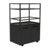 POCO Barwagen Mosaik schwarz Metall B/H/T: ca. 60x94x40 cm