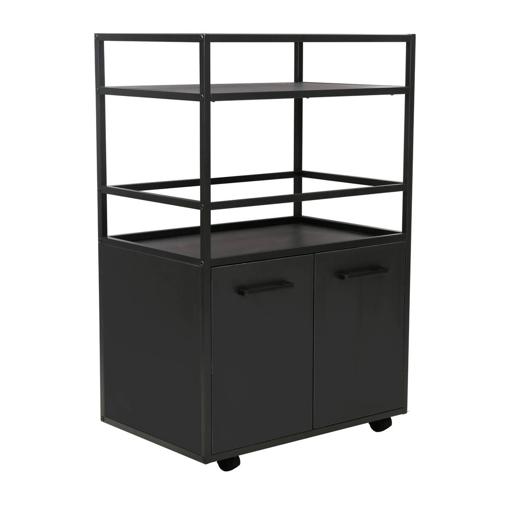POCO Barwagen Mosaik schwarz Metall B/H/T: ca. 60x94x40 cm