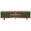 Trendteam TV-Lowboard Sentra Eiche Artisan Nachbildung grün dunkel B/H/T: ca. 184x52x40 cm Trendteam TV-Lowboard Sentra Eiche Artisan Nachbildung grün dunkel B/H/T: ca. 184x52x40 cm