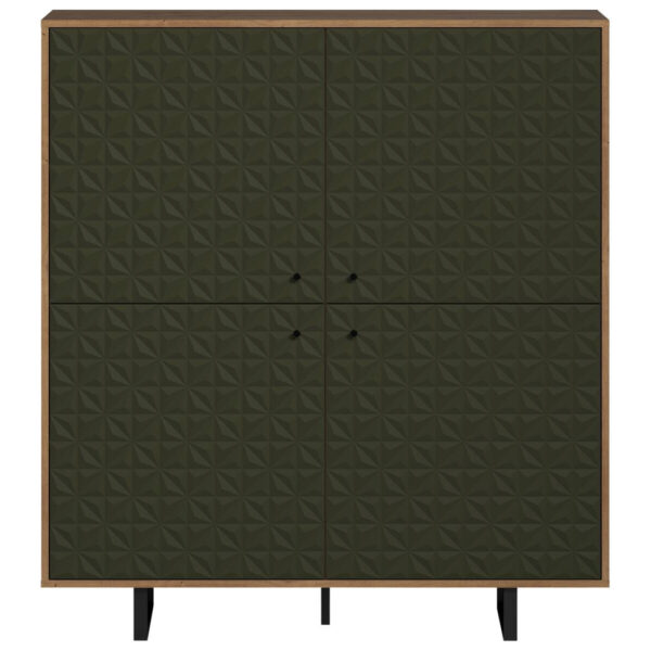 Trendteam Highboard Sentra Eiche Artisan Nachbildung grün dunkel B/H/T: ca. 124x136x40 cm Trendteam Highboard Sentra Eiche Artisan Nachbildung grün dunkel B/H/T: ca. 124x136x40 cm