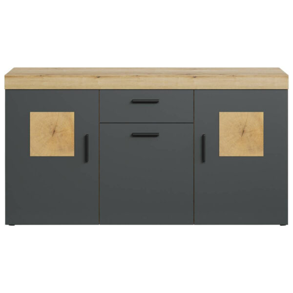 POCO Sideboard Tyler Eiche Evoke Coast Nachbildung anthrazit B/H/T: ca. 159x86x41 cm