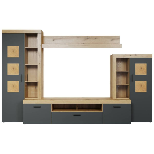 Wohnwand Tyler
Eiche Evoke Coast Nachbildung anthrazit B/H/T: ca. 331x206x50 cm