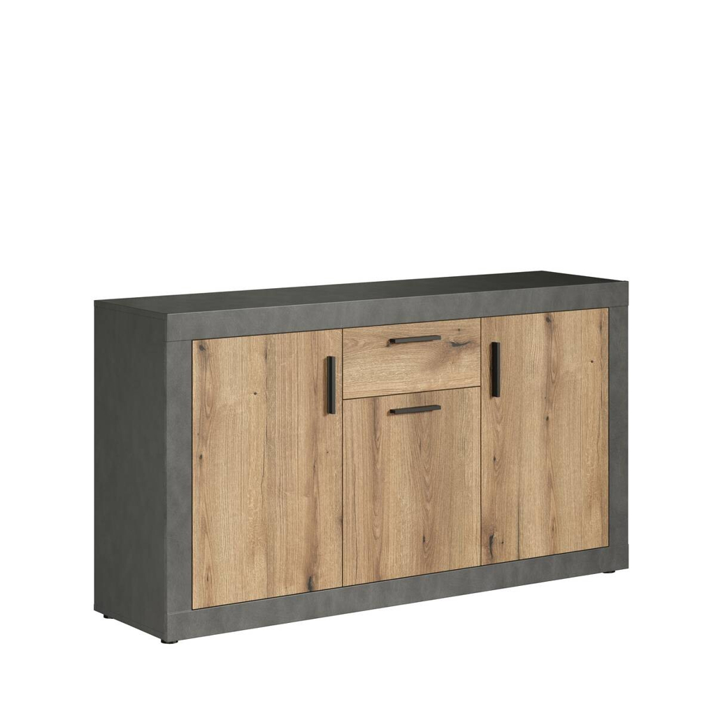 POCO Sideboard Salvada Eiche Evoke Coast Nachbildung anthrazit B/H/T: ca. 149x83x40 cm