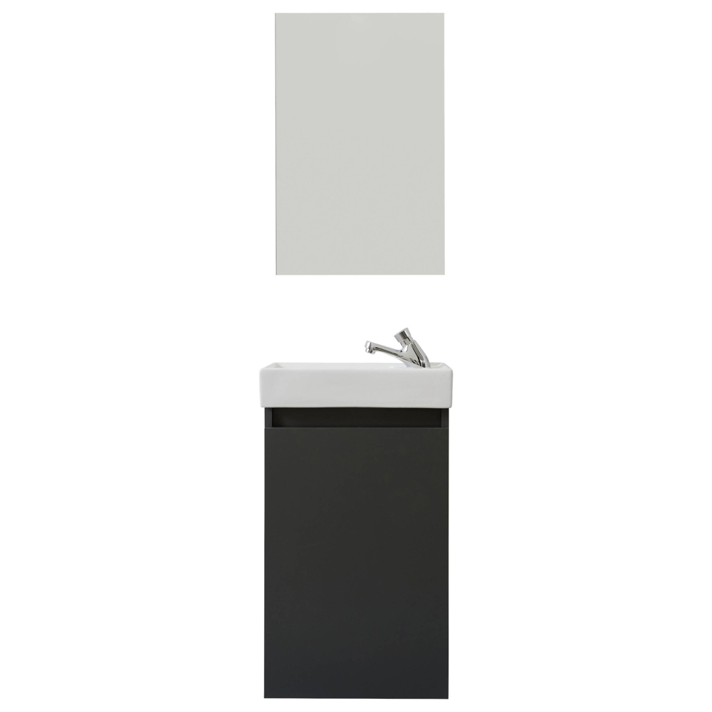 Bad-Set Champ
grau matt B/H/T: ca. 40x68x22 cm