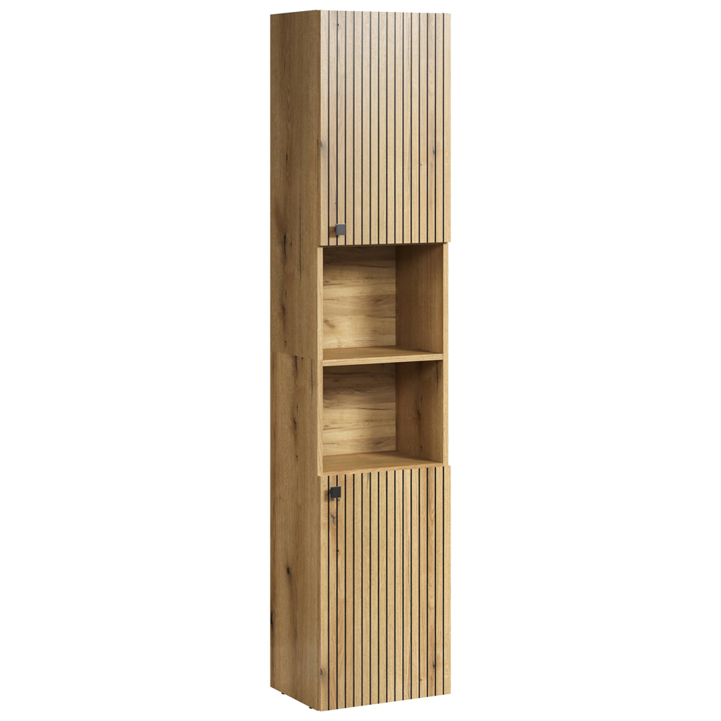 Hochschrank Pure Bliss
Eiche Evoke Oak Nachbildung schwarz B/H/T: ca. 40x186x31 cm