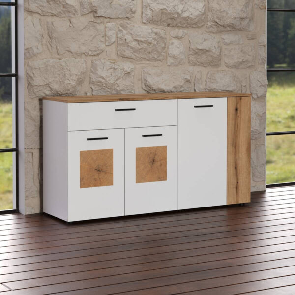 Sideboard Vitoria
weiß Eiche Evoke Coast Nachbildung B/H/T: ca. 150x83x42 cm