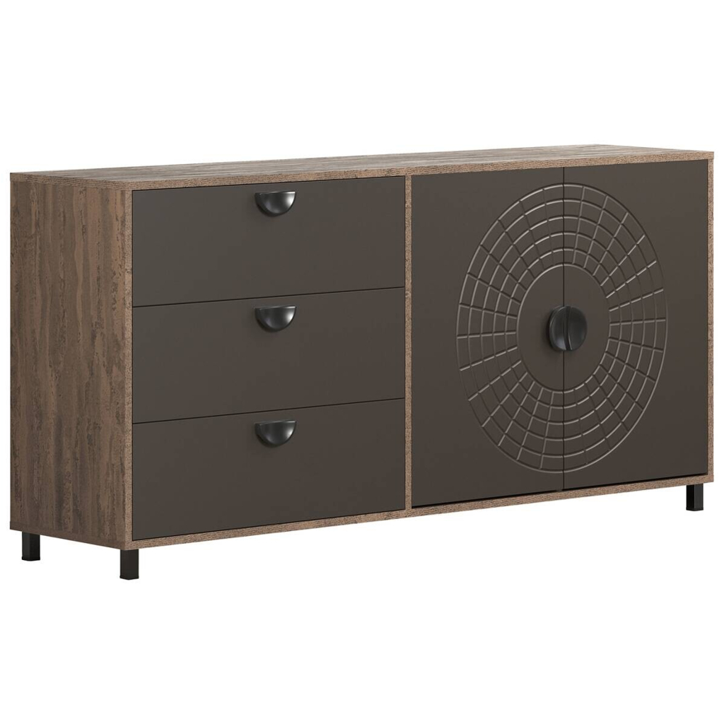 Sideboard Fusion
Eiche dunkel Nachbildung bronze Optik B/H/T: ca. 176x86x42 cm