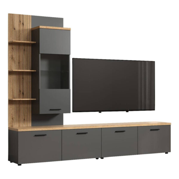Wohnwand Baggio
Eiche Evoke Coast Nachbildung anthrazit B/H/T: ca. 240x211x40 cm