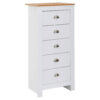 Wohnling Kommode natur weiß Alu B/H/T: ca. 53x114x39 cm | 509658200