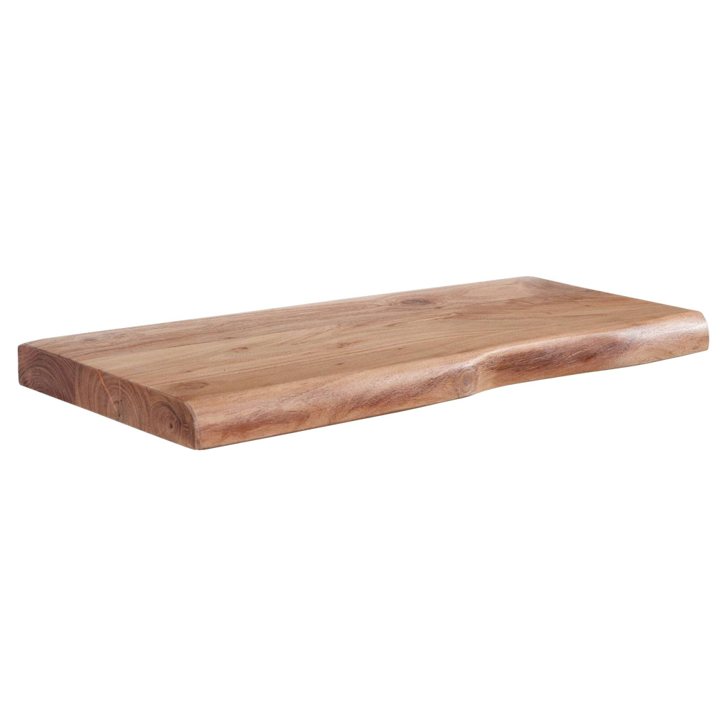 Wohnling Wandregal braun Holz B/H/T: ca. 60x4x26 cm