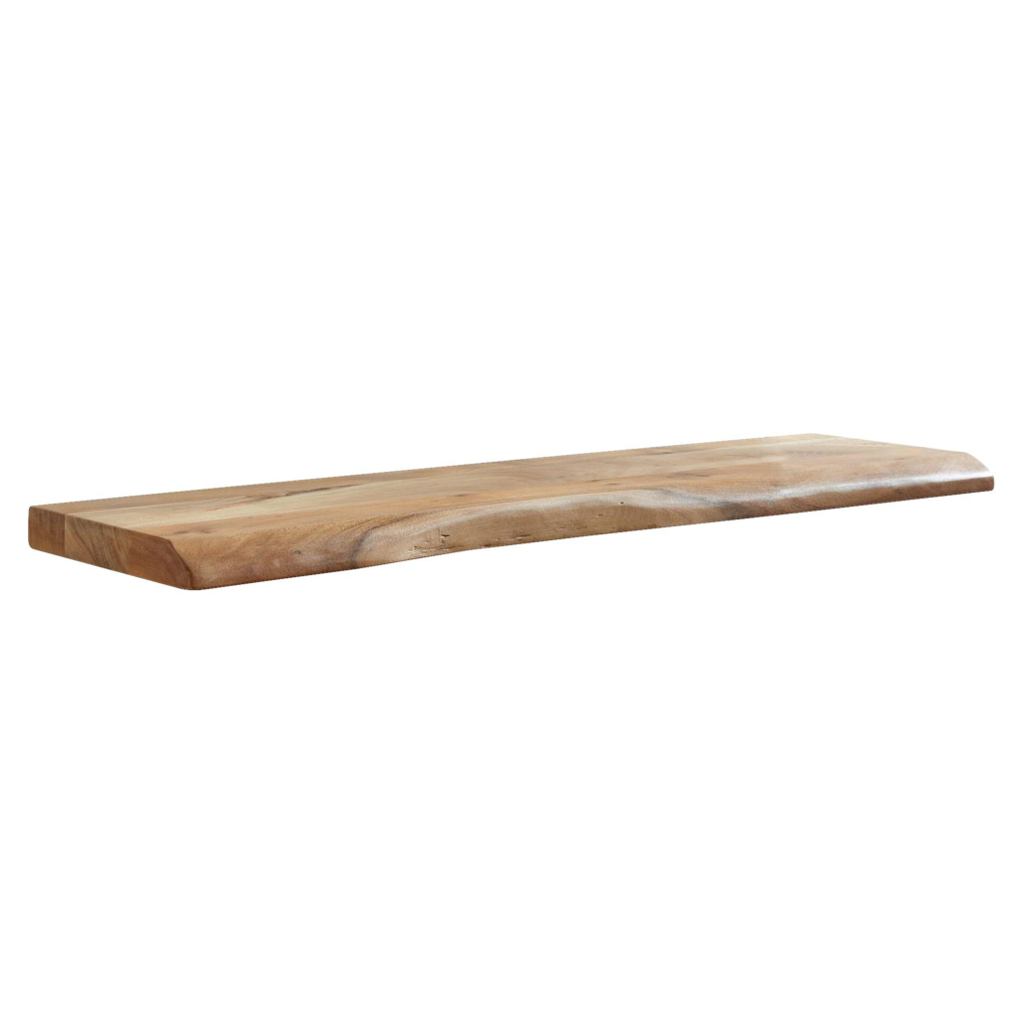 Wohnling Wandregal braun Holz B/H/T: ca. 100x4x26 cm