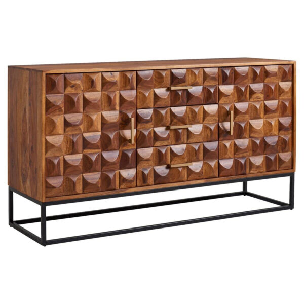 Wohnling Sideboard rosenholz Nachbildung B/H/T: ca. 145x81x45 cm