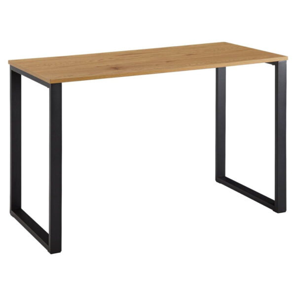 Wohnling Schreibtisch Eiche Nachbildung schwarz pulverbeschichtet B/H/T: ca. 120x76x60 cm Wohnling Schreibtisch Eiche Nachbildung schwarz pulverbeschichtet B/H/T: ca. 120x76x60 cm