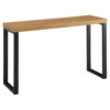 Wohnling Konsolentisch natur schwarz pulverbeschichtet MDF Eisen B/H/T: ca. 120x75,5x39 cm