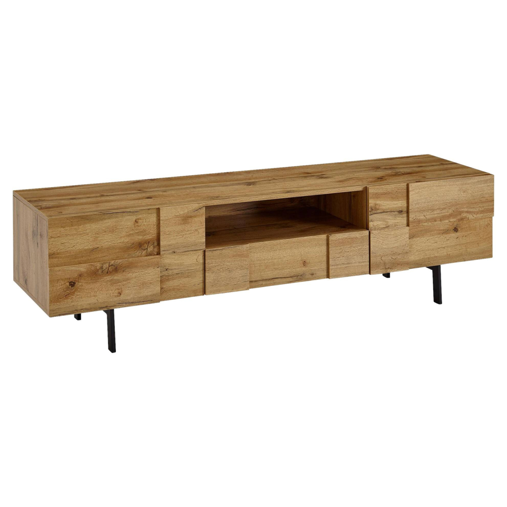 Wohnling Lowboard Eiche Nachbildung B/H/T: ca. 160x46x43 cm