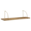 Wohnling Wandregal braun Holz B/H/T: ca. 80x25x22 cm