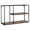 Wohnling Wandregal schwarz B/H/T: ca. 60x40x18 cm