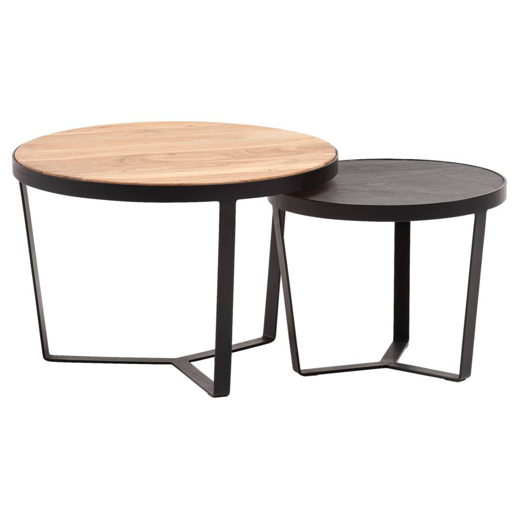 Wohnling Couchtisch 2er.-Set. B/H/T: ca. 60x40x60 cm