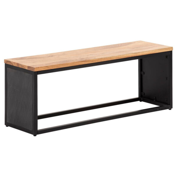 Wohnling Sitzbank schwarz B/H/T: ca. 120x45x35 cm