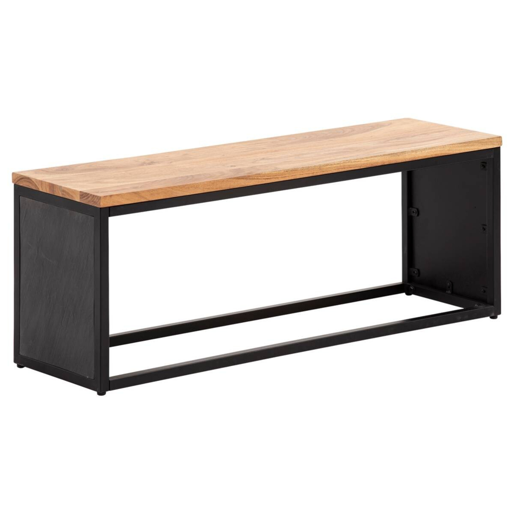 Wohnling Sitzbank schwarz B/H/T: ca. 120x45x35 cm