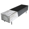 Wohnling Lowboard weiß Marmor Optik B/H/T: ca. 150x40x40 cm