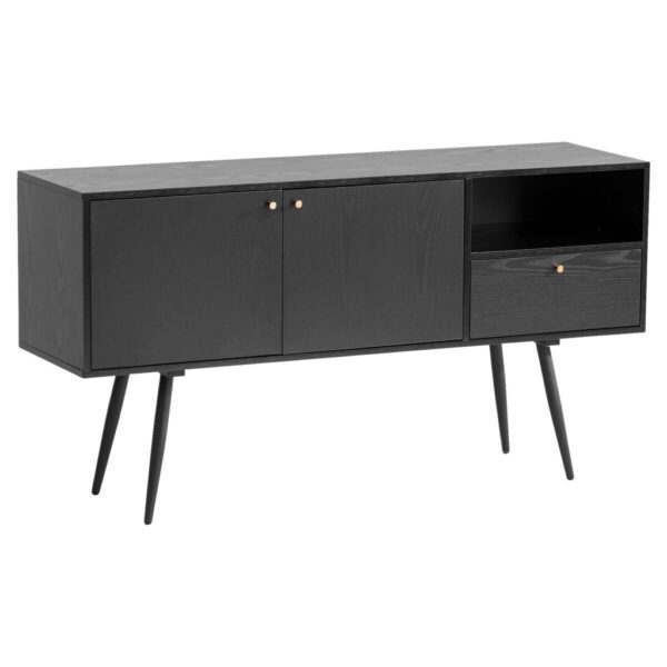 Wohnling Sideboard schwarz B/H/T: ca. 140x75x40 cm Wohnling Sideboard schwarz B/H/T: ca. 140x75x40 cm