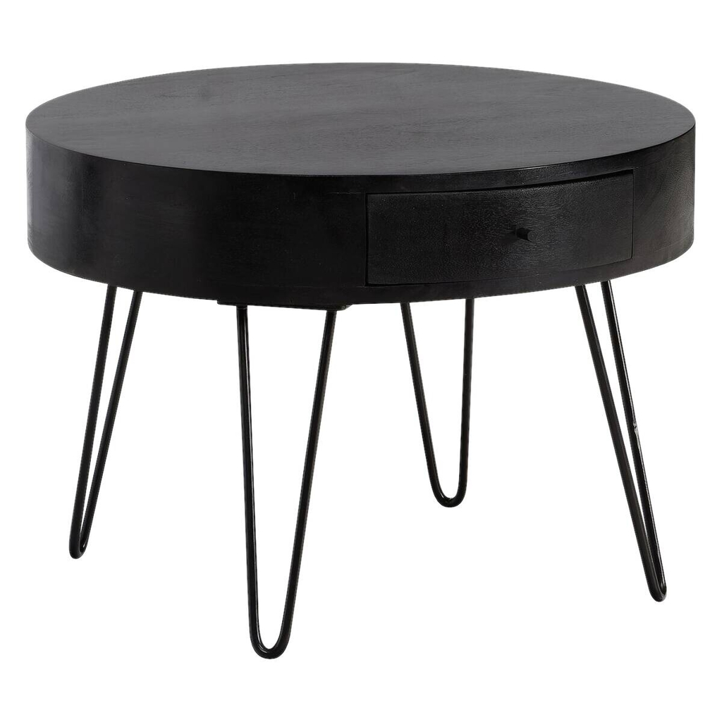 Wohnling Couchtisch schwarz B/H/T: ca. 60x43x60 cm