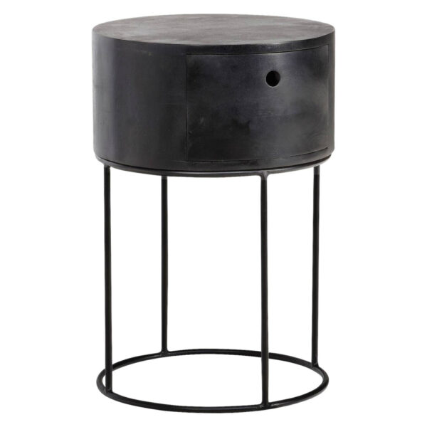 Wohnling Nachtkonsole schwarz B/H/T: ca. 40x60x40 cm