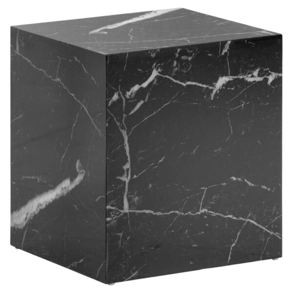 Wohnling Couchtisch schwarz Marmor Optik B/H/T: ca. 40x45x40 cm