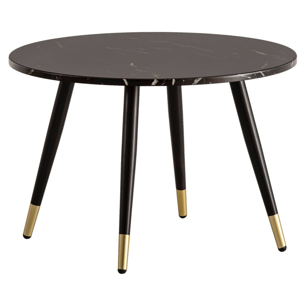 Wohnling Couchtisch schwarz Marmor Optik B/H/T: ca. 60x41x60 cm