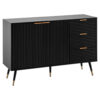 Wohnling Sideboard schwarz B/H/T: ca. 120x80x40 cm