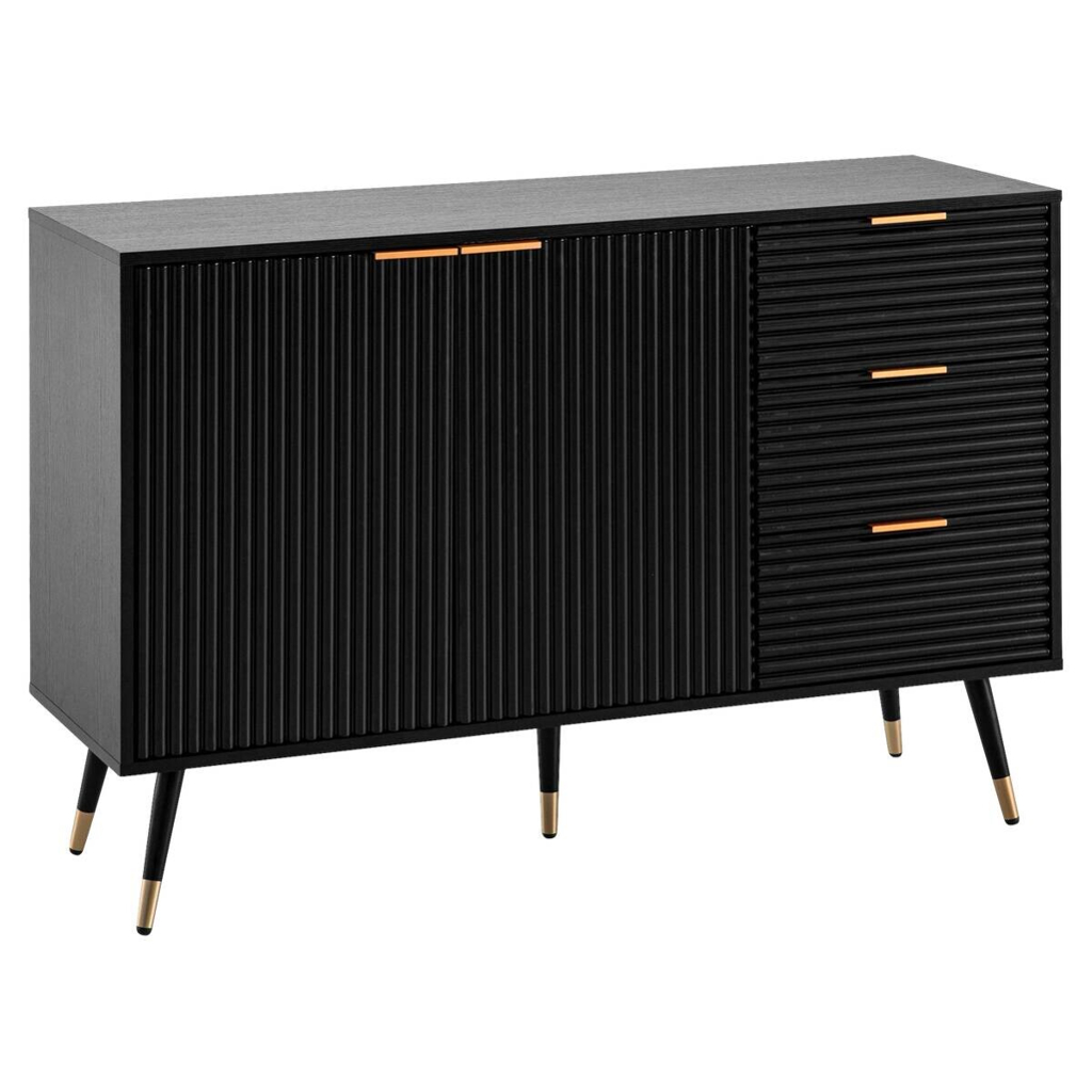 Wohnling Sideboard schwarz B/H/T: ca. 120x80x40 cm