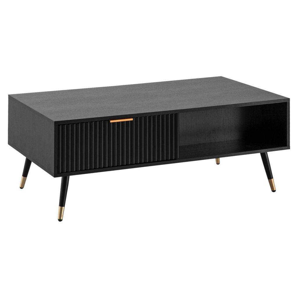 Wohnling Couchtisch schwarz B/H/T: ca. 110x43x60 cm