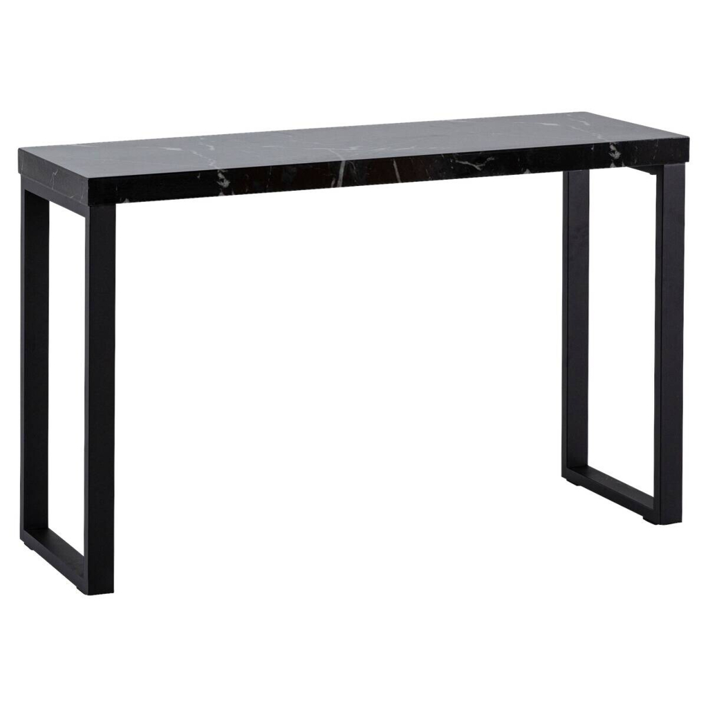 Wohnling Konsolentisch schwarz Marmor Optik MDF B/H/T: ca. 120x76x40 cm