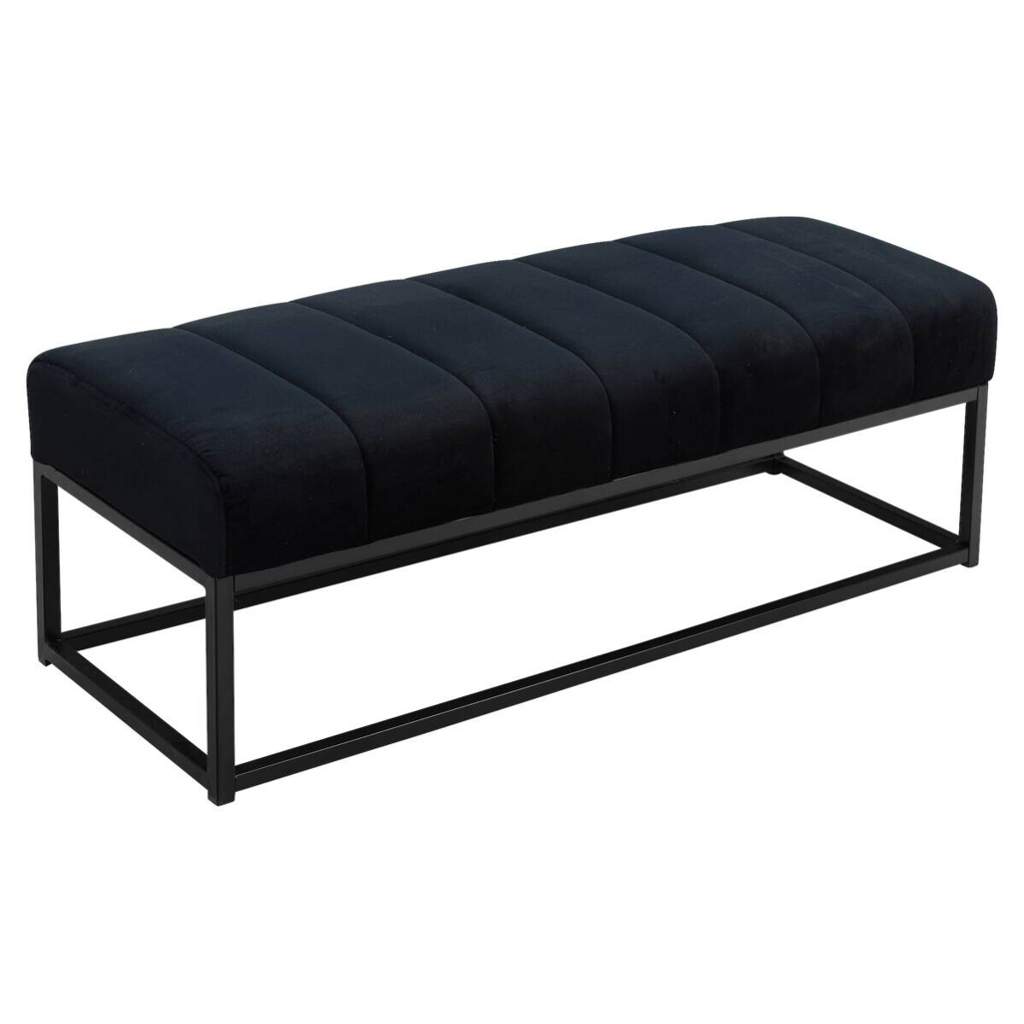Wohnling Sitzbank schwarz Polyester B/H/T: ca. 108x40x40 cm