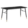 Wohnling Esstisch schwarz Marmor Optik B/H/T: ca. 140x76x80 cm