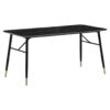 Wohnling Esstisch schwarz Marmor Optik B/H/T: ca. 200x76x90 cm