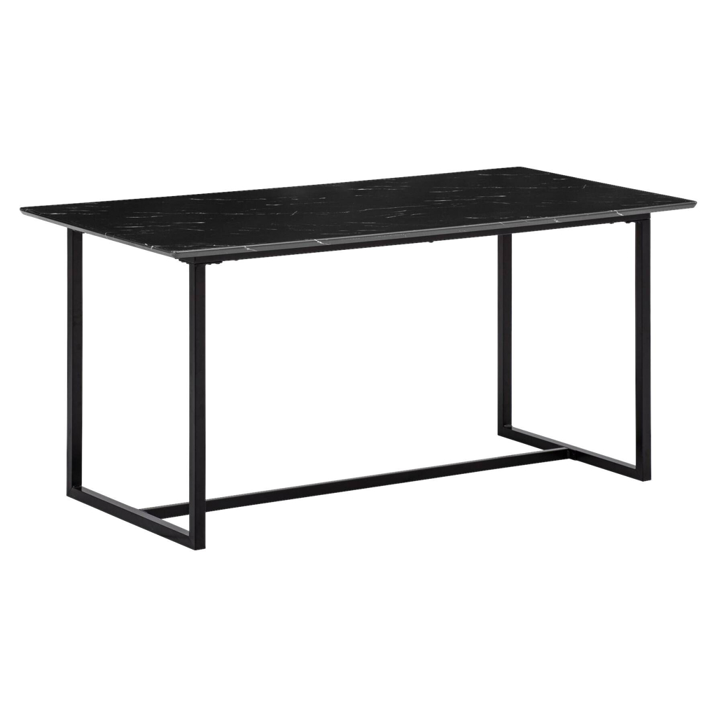 Wohnling Esstisch schwarz Marmor Optik B/H/T: ca. 160x76x80 cm