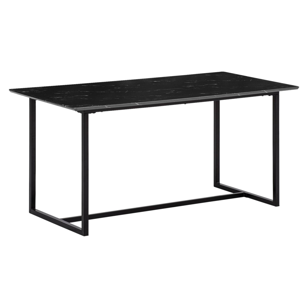 Wohnling Esstisch schwarz Marmoroptik Optik B/H/T: ca. 200x76x90 cm