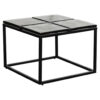 Wohnling Couchtisch klar schwarz B/H/T: ca. 58x43,5x58 cm