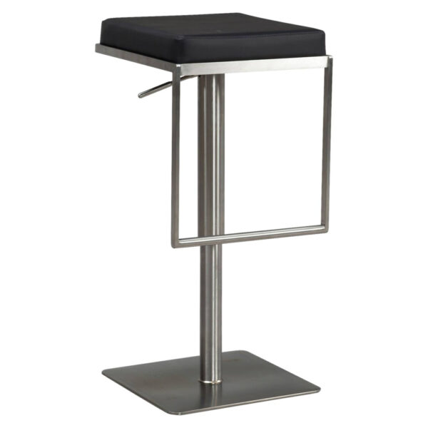 Wohnling Barhocker schwarz Kunstleder B/H/T: ca. 38x91x39 cm