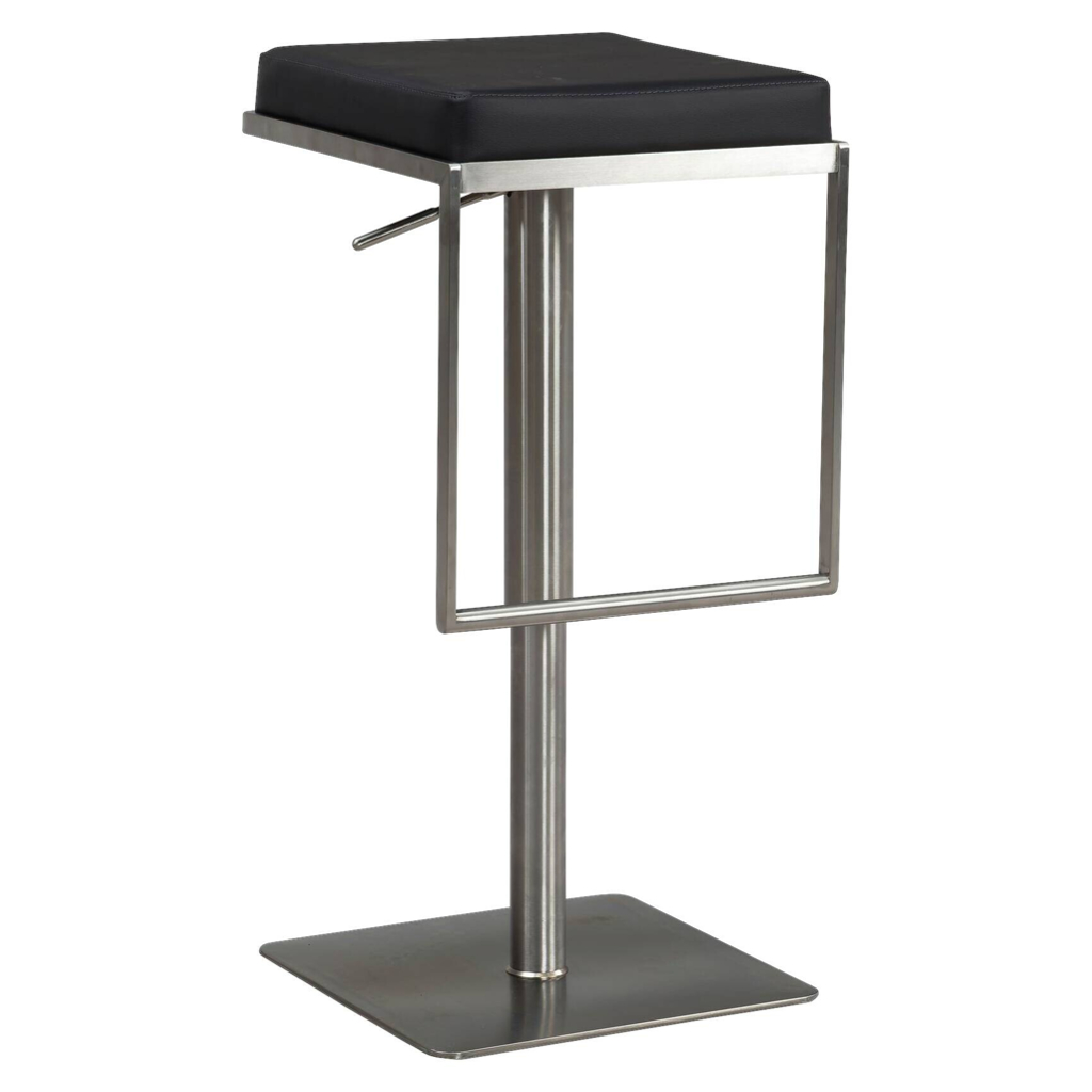 Wohnling Barhocker schwarz Kunstleder B/H/T: ca. 38x91x39 cm