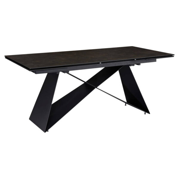 Wohnling Esstisch schwarz Marmor Optik B/H/T: ca. 180x78x95 cm Wohnling Esstisch schwarz Marmor Optik B/H/T: ca. 180x78x95 cm